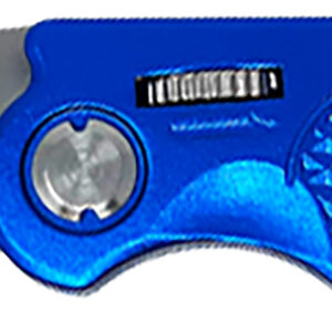 AccuSharp 701C Sport 3" Folding Plain Stainless Steel Blade/Blue Anodized Aluminum Handle Includes Belt Clip