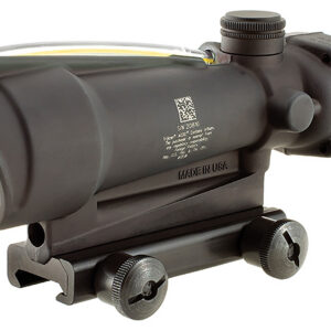 Trijicon 100143 ACOG Matte Black 3.5x 35mm Illuminated Amber Chevron .308/7.62 BDC Reticle