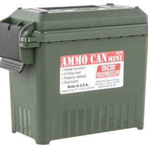 MTM Case-Gard AC1511 Ammo Can Mini Multi-Caliber Forest Green Polypropylene