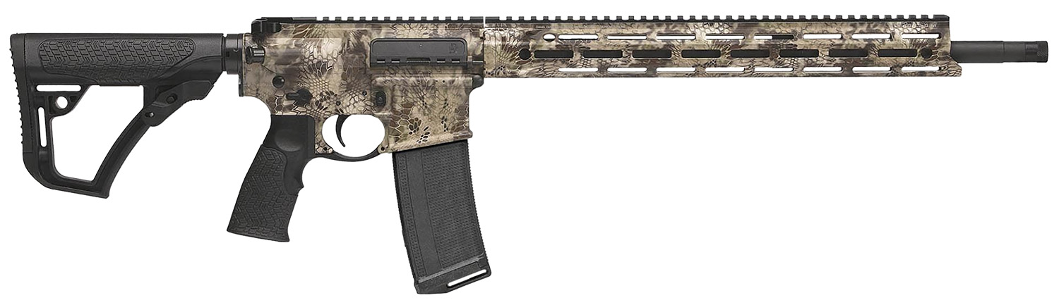 Daniel Defense 0212881702047 DDM4 Hunter 5.56x45mm NATO 18" 32+1 Black Hard Coat Anodized Black Mil-Spec 6 Position Stock Black Polymer Grip Ambidextrous Hand