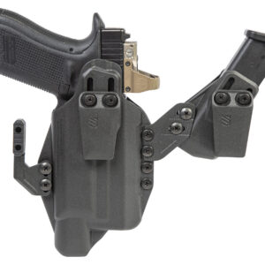 Blackhawk 416876BK Stache IWB Size 76 Black Polymer Belt Clip Compatible w/Glock 43X/48 w/SureFire XSC Ambidextrous