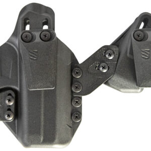 Blackhawk 416168BK Stache IWB Size 68 Black Polymer Belt Clip Compatible w/Glock 43/ 43x/Springfield Hellcat Ambidextrous