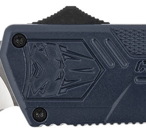 CobraTec Knives NYCTLWTNS Lightweight 3.25" OTF Tanto Plain D2 Steel Blade/NYPD Blue Aluminum Handle Includes Pocket Clip
