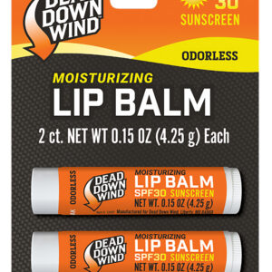 Dead Down Wind 1249BC Lip Balm 0.15 oz Unscented Broad Spectrum SPF 30 Sunscreen