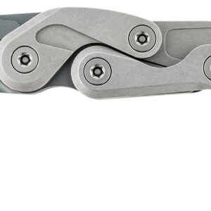 CRKT 4045 Provoke Compact 2.26" Folding Hawkbill Plain Stonewashed D2 Steel Blade, Stonewashed Aluminum Handle, Includes Pocket Clip