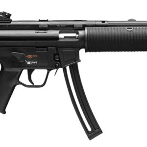 HK 81000469 MP5 Full Size 22 LR 10+1 16.10" Black Steel Barrel. Black Retractable Black Polymer Stock & Grips