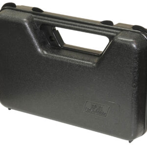 MTM Case-Gard 803R Single Handgun Case made of Polypropylene w/ Black Finish Foam Padding Hinge & Latches 9" x 5.60" x 2" Interior Dimensions