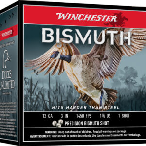 Winchester Ammo SWB1231 Bismuth 12Gauge 3" 1 3/8oz Tin Plated Bismuth 1Shot 25 Per Box/10 Case