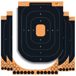 EZ-Aim 1550125 Splash Reactive Self-Adhesive Paper Black/Orange 12.50"x18.25" Silhouette 25 Pack