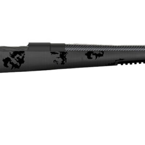 Fierce Firearms FCTRG300PRC24BBO CT Rage 300 PRC Caliber with 3+1 Capacity, 24" Carbon Fiber Barrel, Black Cerakote Metal Finish & Blackout Camo Fixed Fierce Tech C3 Stock, Right Hand (Full Size)