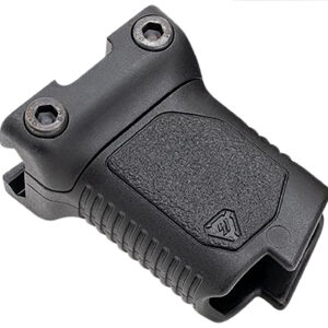 Strike Industries ARCMAGRAILSBK Angled Vertical Grip Short Black Polymer with Cable Management Storage for Picatinny Rail