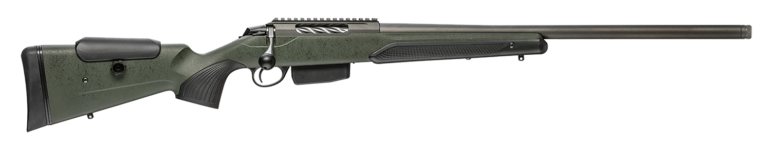 Tikka JRTXRSV316 T3x Super Varmint 308 Win 5+1 23.70" Tungsten Cerakote Barrel/Black Webbed Green Roughtech Stock