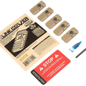 Strike Industries LINK-COVER-FDE LINK Cover Flat Dark Earth Polymer for M-lok & Keymod Rails 5 Pack