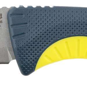 S.O.G SOG17410141 Aegis FX 3.70" Fixed Drop Point Plain Stonewashed 4116 Krupp SS Blade, Indigo w/Acid Accents GRN Handle, Includes Sheath