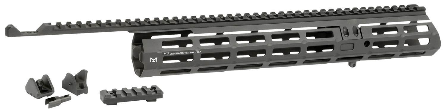 Midwest Industries MIMAR1895XRS Extended Sight System 13.63" M-LOK Black Hardcoat Anodized for Marlin 1895 Variants Includes Iron Sights
