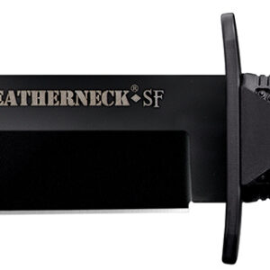 Cold Steel CS39LSFC Leatherneck Semper-Fi 6.75" Fixed Clip Point Plain Black Matte Powder Coat D2 Steel Blade/5" Black Deep Checkered w/Double Quillon Guard Griv-Ex Handle Includes Belt Loop/Sheath