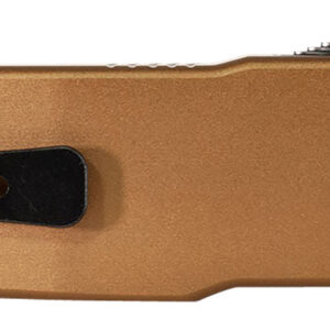 Templar Knife LAAB121 Premium LW Large 3.50" OTF Dagger Plain Black Oxide Stonewashed Powdered D2 Steel Blade, 5.25" Bronze Anodized Aluminum Handle