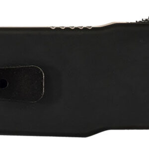 Templar Knife LZBR121 Premium Weighted Large 3.55" OTF Dagger Plain Black Oxide Stonewashed D2 Steel Blade, 5.25" Black Aluminum/Rubber Handle