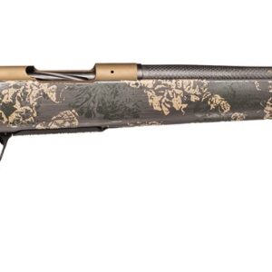 Christensen Arms 8010619400 Ridgeline FFT 7mm Rem Mag 3+1 22" Carbon Fiber/Threaded Barrel, Burnt Bronze Cerakote, Green with Black/Tan Accents Stock