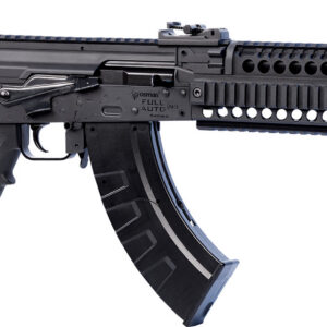 Crosman CAK1 Full Auto AK1 Air Rifle CO2 177 28 rd, Black Smooth Bore Barrel, Black Synthetic Folding Adjustable Stock w/Quad Mounting Rail System, Selector Safety