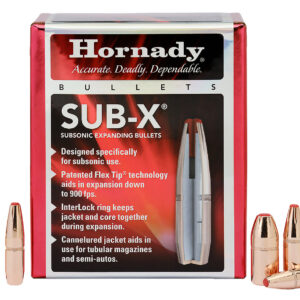 Hornady 45052 Sub-X 45 Cal 410 gr Subsonic eXpanding 50 Per Box/ 15 Case