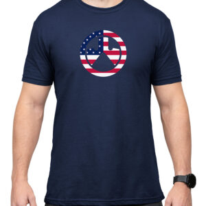 Magpul MAG1281410S Independence Icon Navy Cotton/Polyester Short Sleeve Small
