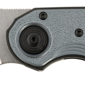CRKT 5410 Attaboy 2.73" Folding Drop Point Plain Stonewashed D2 Steel Blade/Black/Silver GRN Handle Includes Pocket Clip