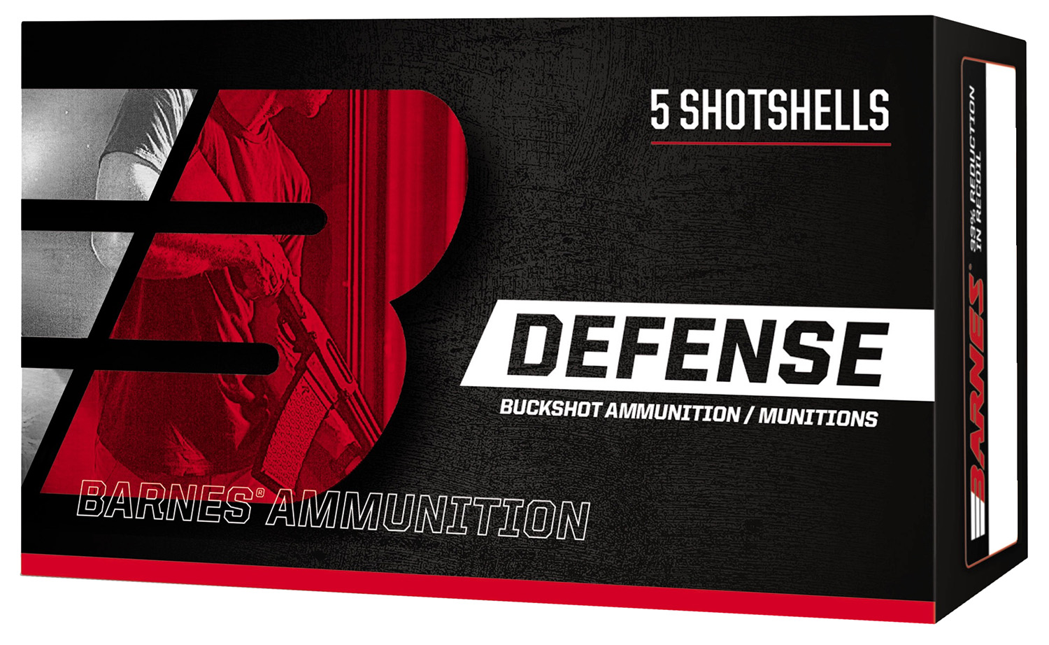 Barnes Bullets 32010 Defense 12Gauge 2.75" 00Buck Shot 5 Per Box/20 Case