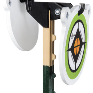 EZ-Aim 15634 Fence Topper Gong Hook & Recoil Spring Black/Brown Steel 7"