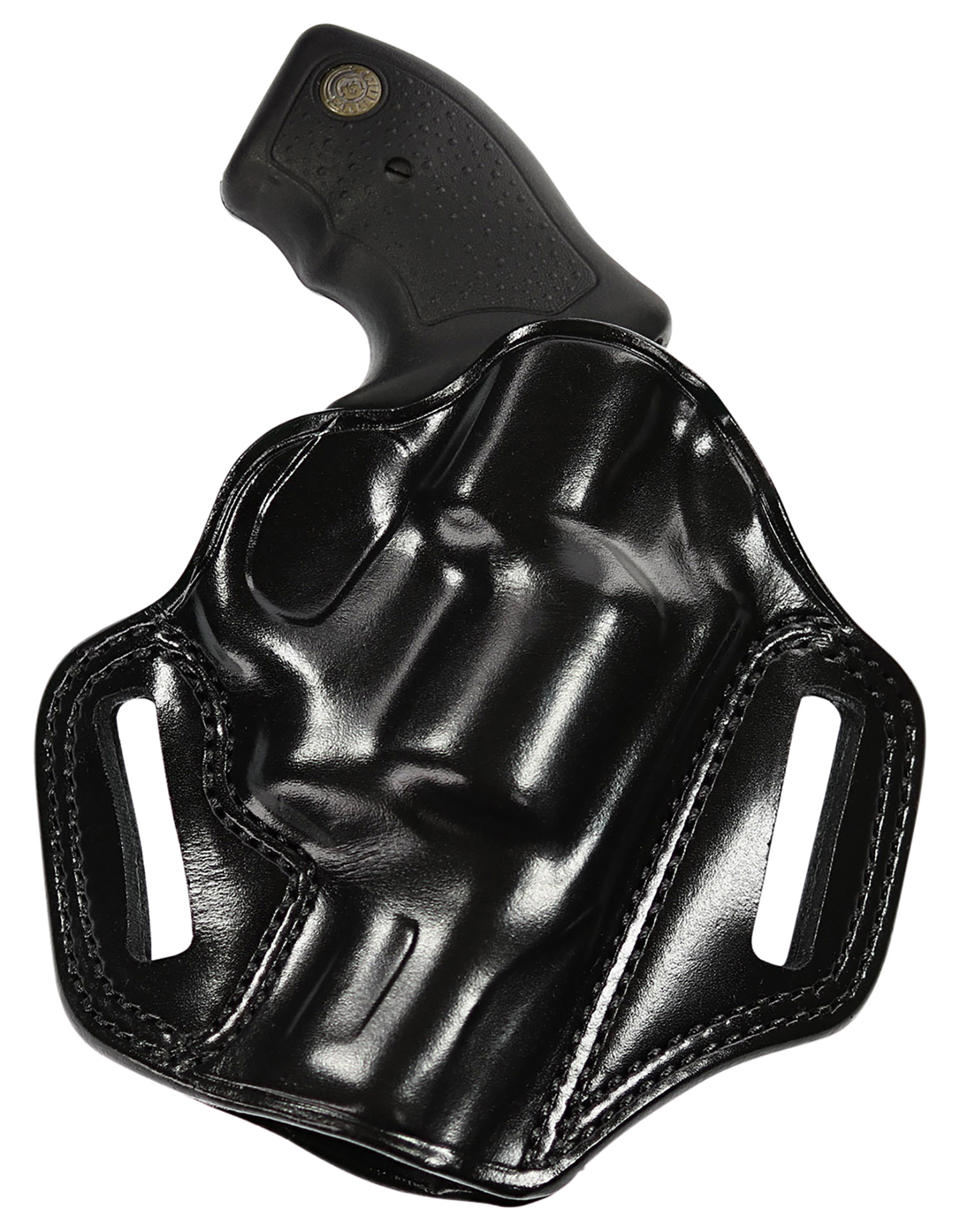Galco CM880B Combat Master OWB Black Leather Belt Slide Fits Springfield XDM 4.5" Right Hand