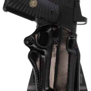 Galco SM2-800B Speed Master 2.0 OWB Black Leather Paddle Fits CZ P-10M/Glock 43/43x Right Hand