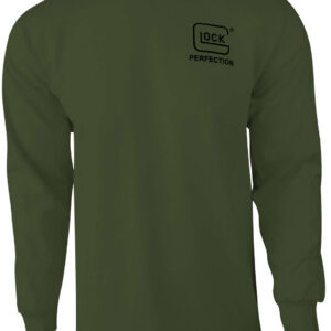 Glock AP96065 Born In Austria Military Green Pre-Shrunk Cotton Long Sleeve Small