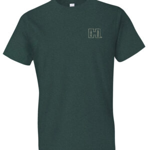 Hornady Gear 31794 Double Rocker Olive Heather, Cotton/Polyester/Rayon, Short Sleeve Semi-Fitted, XL