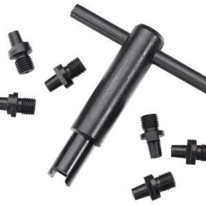Pietta AC020+060 Revolver Nipple Wrench w/ 6 Pack #10 Cap Nipples Fits All Pietta Black Powder Revolvers