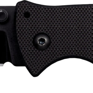 Cold Steel CSFLC3SP10A Verdict 3" Folding Spear Point Plain Black Matte AUS-10A SS Blade/Black G10 Handle Includes Belt Clip