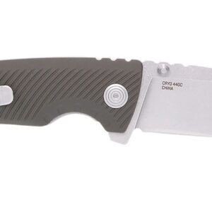 S.O.G SOG11060143 Tellus ATK 3.50" Folding Clip Point Plain Stonewashed Cryo 440C SS Blade/ Olive Drab w/Orange Backspacer GRN Handle Includes Belt Clip