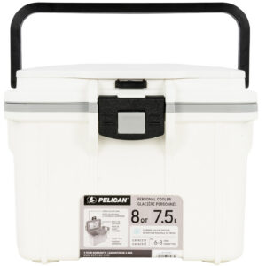 PELICAN 8Q-1-WHTGRY 8QT ELITE COOLER WHT/GRY