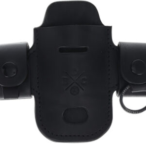 1791 Gunleather HDASSLBLKA EDC Heavy Duty Solo Action Snap OWB Black Leather Belt Loop Ambidextrous