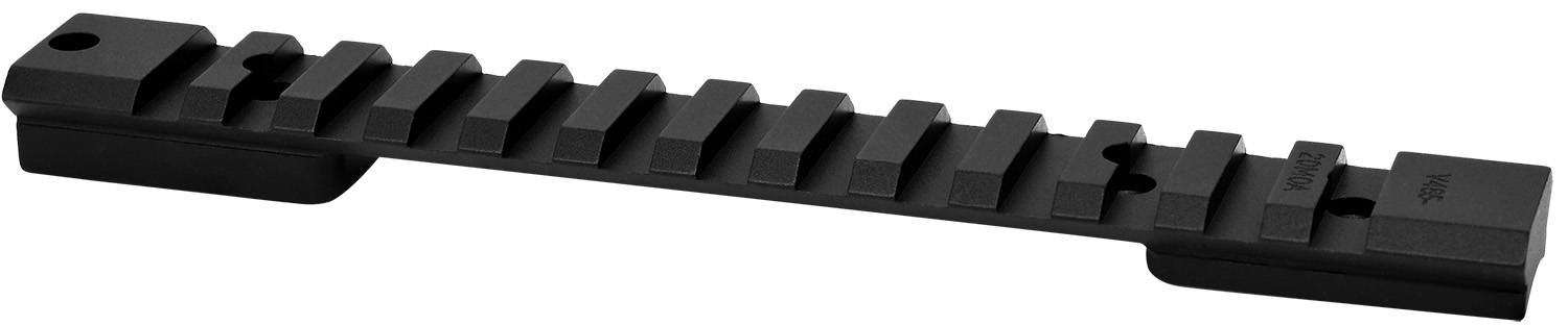 Warne V485M Vapor Picatinny Rail Black Anodized Ruger American Long Action, 0 MOA