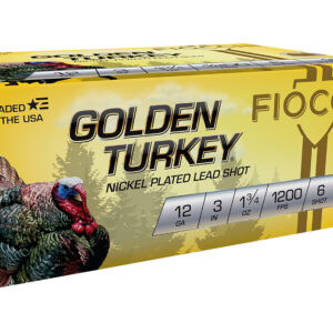 Fiocchi 123TRKC6 Golden Turkey 12Gauge 3" 1 3/4oz 6Shot 10 Per Box/10 Case