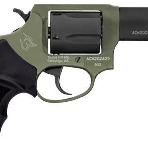 Taurus 260531F Defender 605 SA/DA 357 Mag/38 Special +P 5rd 3", Black Barrel/Cylinder, Sniper Green Frame, Black Hogue Rubber Grip, Fixed Front Sight