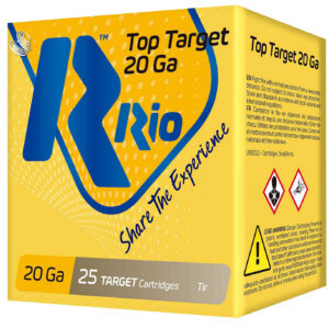 Rio Ammunition TT209 Top Target 20 Gauge 2.75" 7/8 oz 9 Shot 25 Per Box/ 10 Case