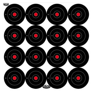Birchwood Casey 35309 Dirty Bird 3" Bullseye Tagboard Hanging Black/White 12 PK