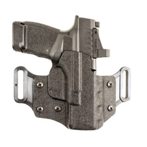 DeSantis Gunhide 195KA8HZ0 Veiled Partner OWB Black Kydex Belt Slide Fits Sig P320C/P250C Right Hand