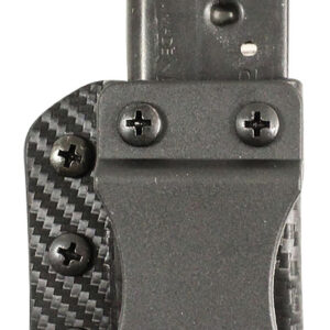 DeSantis Gunhide A100KJJJZ Persuader Mag Pouch Double Stack IWB/OWB Black Kydex Belt Clip Ambidextrous