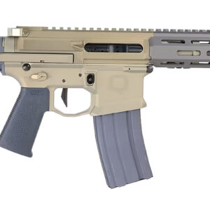 Q LLC HB300BLK7IN Honey Badger 300 Blackout 20+1 7" Picatinny Rail Receiver, Q-Sert Handguard System, Two Position PDW Stock, Magpul Grip