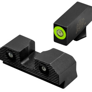 XS Sights GLR201P6G R3D 2.0 Night Sights fits Glock Black | Green Tritium Green Outline Front Sight Green Tritium Rear Sight