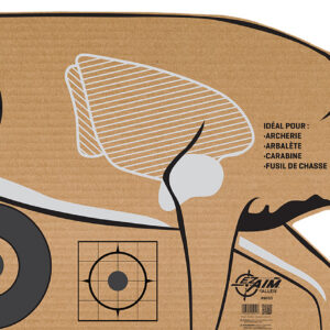 EZ-Aim 6033 Deer Silhouette Standing Cardboard Crossbow/Rifle/Shotgun Brown/White