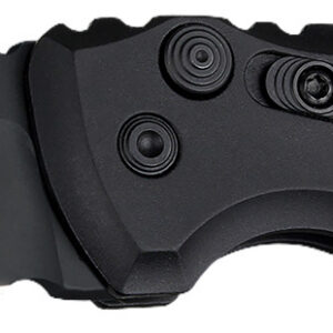 Hogue 24116 A01 2.75" Folding Drop Point Plain Black Cerakote 154CM SS Blade/Matte Black Aluminum Handle