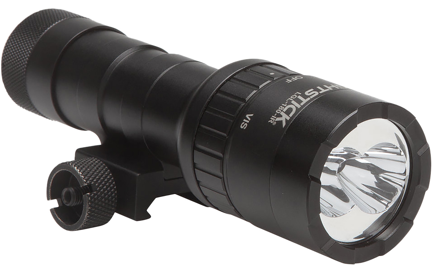 Nightstick LGL180IR Dual-Beam Long Gun Light Kit with IR Illuminator Black Anodized Hardcoat 1100 Lumens White LED 940 nM Infrared